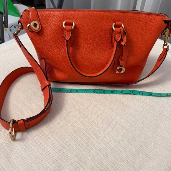 Coach Vibrant Orange Satchel - Picture 2 of 11